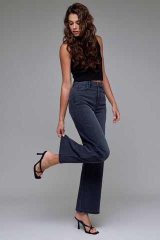 Black High Rise 31" Inseam Dad Jean - The Funky Zebras Clear Lake