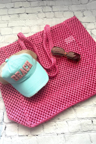 Brecken Pink Bag - The Funky Zebras Clear Lake