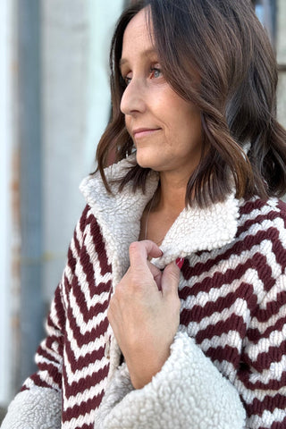 Charlie B Chevron Boucle Jackeet - The Funky Zebras Clear Lake