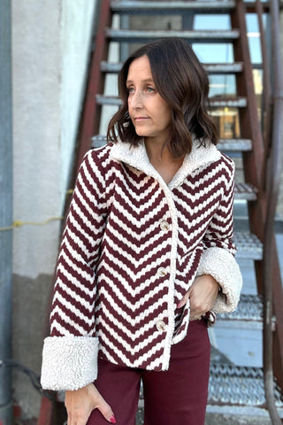 Charlie B Chevron Boucle Jackeet - The Funky Zebras Clear Lake