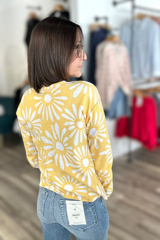 Charlie B Reversible Sunkiss V - Neck Sweater - The Funky Zebras Clear Lake