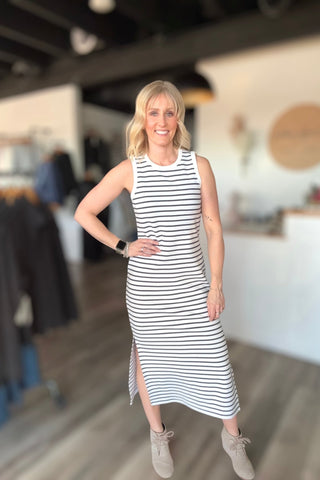 Charlie B Sleeveless Scuba Dress - The Funky Zebras Clear Lake