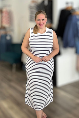 Charlie B Sleeveless Scuba Dress - The Funky Zebras Clear Lake