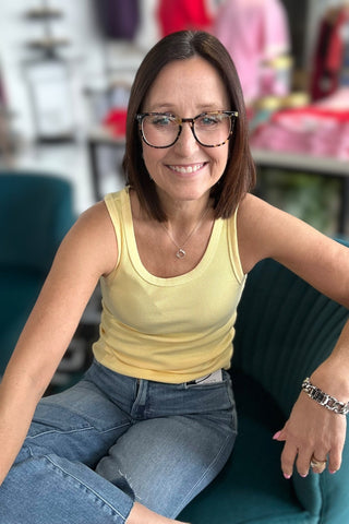 Charlie B Sunshine Tencel Tank Top - The Funky Zebras Clear Lake