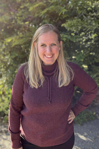 Charlie B Textured Raglan Cowl Neck - The Funky Zebras Clear Lake