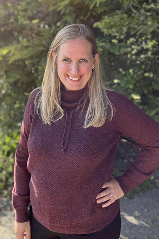 Charlie B Textured Raglan Cowl Neck - The Funky Zebras Clear Lake