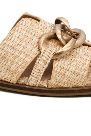 Corky's Off the Chain Raffia Slide Sandals - The Funky Zebras Clear Lake