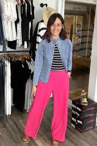 Dana Light Denim Jacket - The Funky Zebras Clear Lake