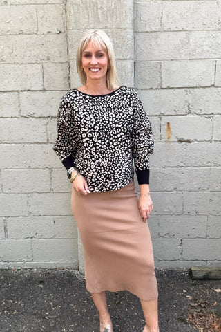 Darby Knitted Skirt - The Funky Zebras Clear Lake