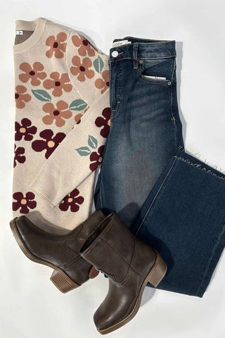 Dark Vintage Clean Stretch Dad Jean - The Funky Zebras Clear Lake