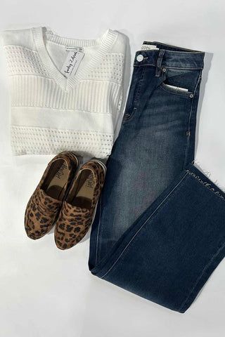 Dark Vintage Clean Stretch Dad Jean - The Funky Zebras Clear Lake