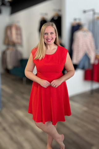 Diana Red Dress - The Funky Zebras Clear Lake