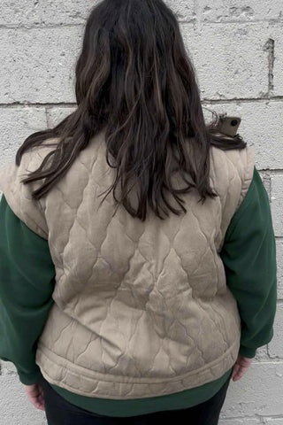 Diane Quilted Puffer Vest - The Funky Zebras Clear Lake