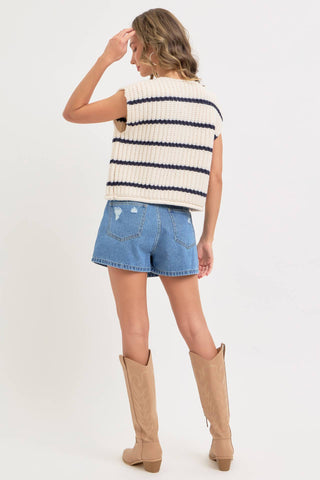 Miranda Striped Sweater Vest