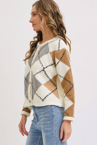 Landyn Argyle Cardigan