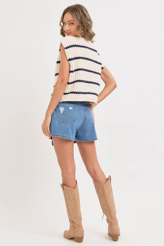 Miranda Striped Sweater Vest