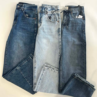 Easton Light Waish Wide Leg Denim - The Funky Zebras Clear Lake