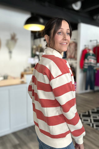 French Terry Half Zip Sweatshirt - 2 Colors - The Funky Zebras Clear Lake
