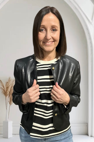 Genevive Black Jacket - The Funky Zebras Clear Lake