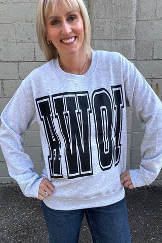 Iowa Reversible Graphic Sweatshirt - The Funky Zebras Clear Lake