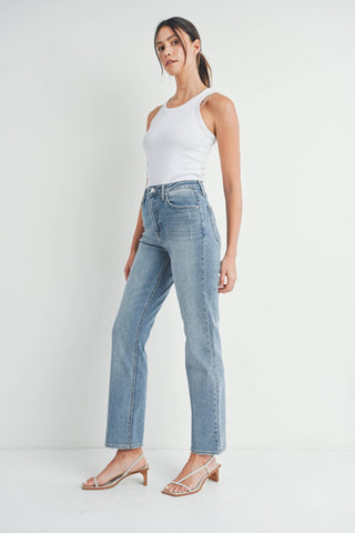 Isabel Full Length Straight Jean - The Funky Zebras Clear Lake