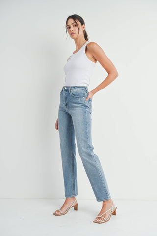 Isabel Full Length Straight Jean - The Funky Zebras Clear Lake