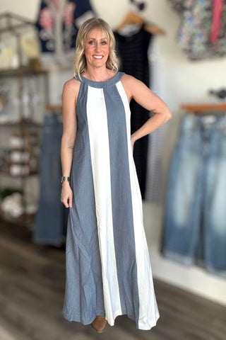 Isabella Halter Maxi - The Funky Zebras Clear Lake