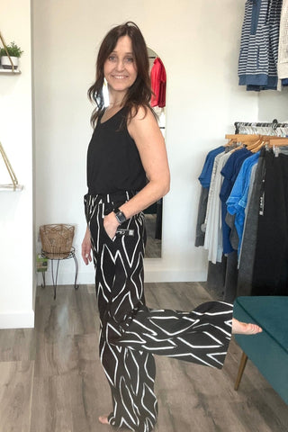 Jayme Long Pleated Pants - The Funky Zebras Clear Lake