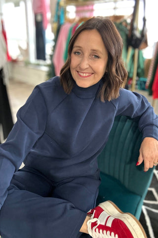 Kai Mock Neck Top - The Funky Zebras Clear Lake