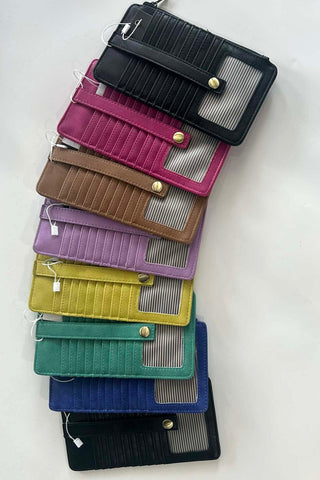 Kara Mini Wallet - The Funky Zebras Clear Lake