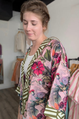 Karmen Short Kimono/Wrap/Top - The Funky Zebras Clear Lake
