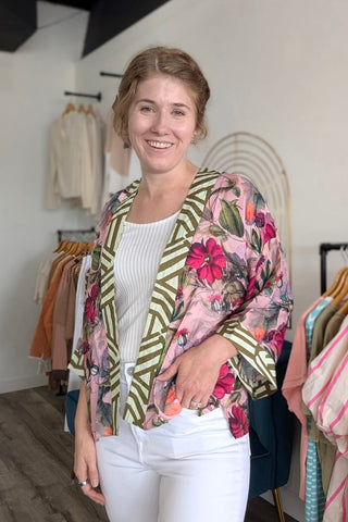 Karmen Short Kimono/Wrap/Top - The Funky Zebras Clear Lake