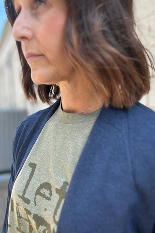 Lindsay Navy Cardigan - The Funky Zebras Clear Lake