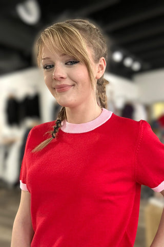 Linzey Color Block Sweater Top - 2 Colors - The Funky Zebras Clear Lake