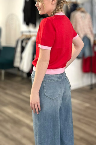 Linzey Color Block Sweater Top - 2 Colors - The Funky Zebras Clear Lake