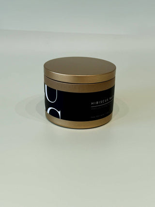 Matte Gold Travel Tin Soy Candle - The Funky Zebras Clear Lake