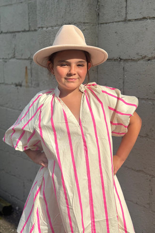 Mel Puff Sleeve Dress - The Funky Zebras Clear Lake