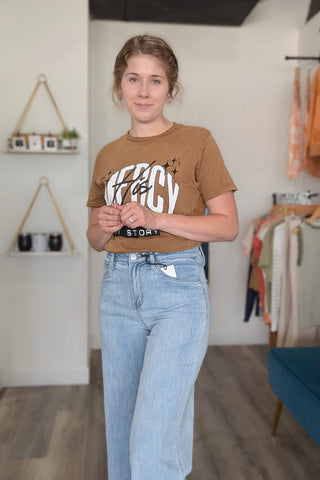 Mercy Graphic Tee - The Funky Zebras Clear Lake