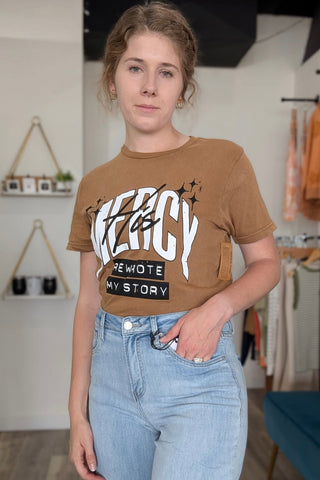 Mercy Graphic Tee - The Funky Zebras Clear Lake