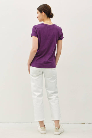 Mira Classic V Neck Slub Tee - The Funky Zebras Clear Lake