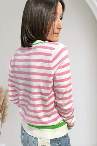 Penelope Pink Cardigan Top - The Funky Zebras Clear Lake