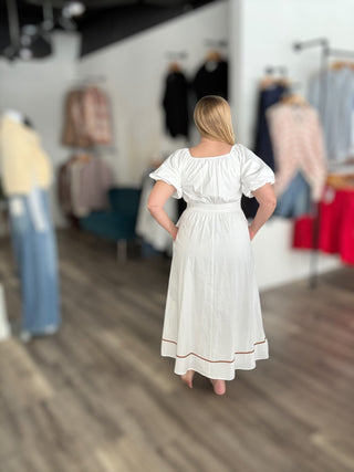 Phebe White Dress - The Funky Zebras Clear Lake