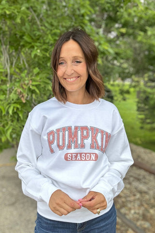 Pumpkin Season Fall Sweatshirt - The Funky Zebras Clear Lake
