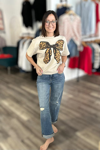 Rayna Dark Wash Cuffed High Rise Classic Straight Jeans - The Funky Zebras Clear Lake