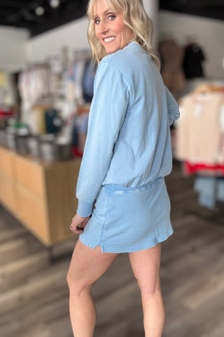 Reilly Bubble Hem Top & Skort - The Funky Zebras Clear Lake