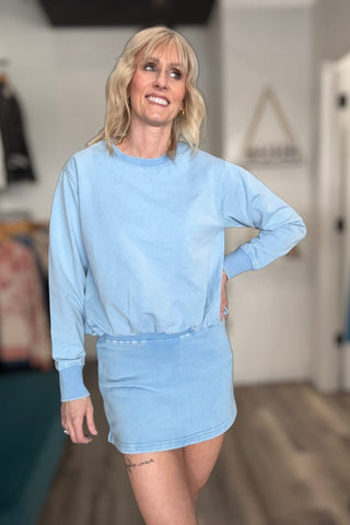 Reilly Bubble Hem Top & Skort - The Funky Zebras Clear Lake