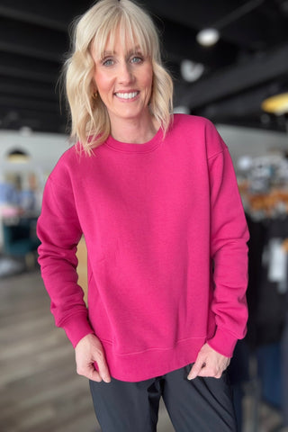 Samantha Classic Fit Sweatshirt - The Funky Zebras Clear Lake