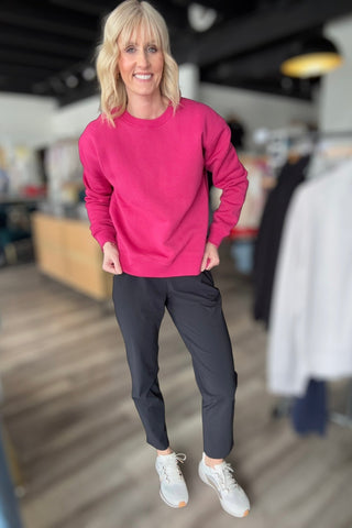 Samantha Classic Fit Sweatshirt - The Funky Zebras Clear Lake