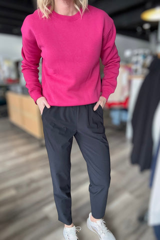 Samantha Classic Fit Sweatshirt - The Funky Zebras Clear Lake