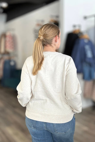 Serenity Fleece Crewneck Sweatshirt - The Funky Zebras Clear Lake